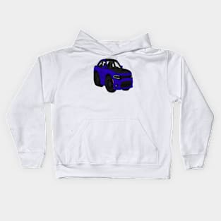 Charge Blue + Black Kids Hoodie